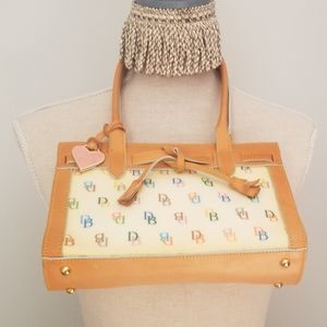 Dooney & Burke Multi Colored Logo Signature Purse